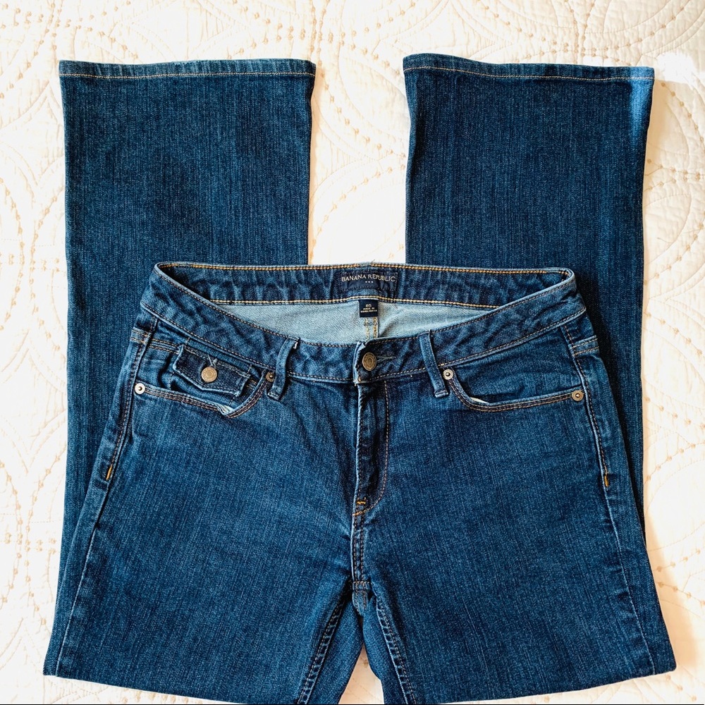 Banana Republic Bootcut Jeans Cool Back Pockets 8P